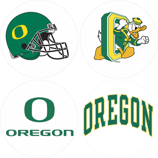 Oregon Ducks Coasters - Set of 4