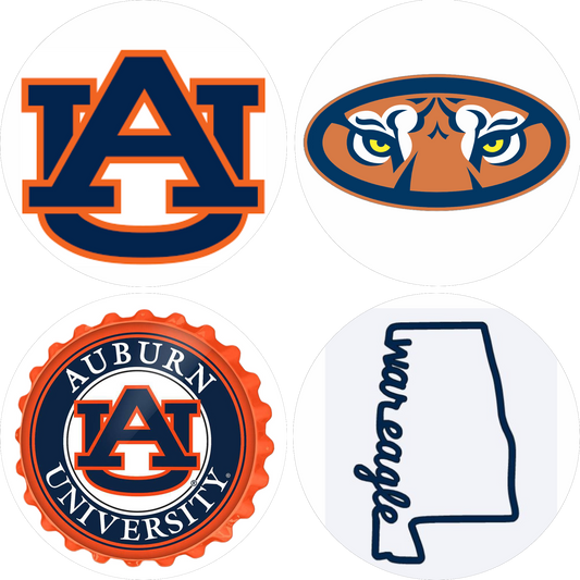 Aub Tigers Coasters - Set of 4