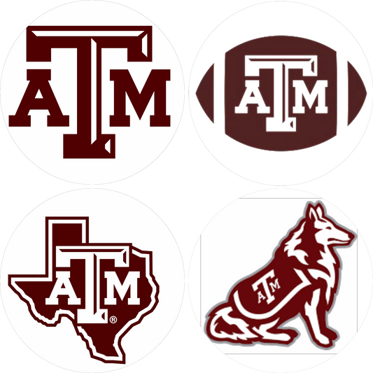 A&M Coasters - Set of 4