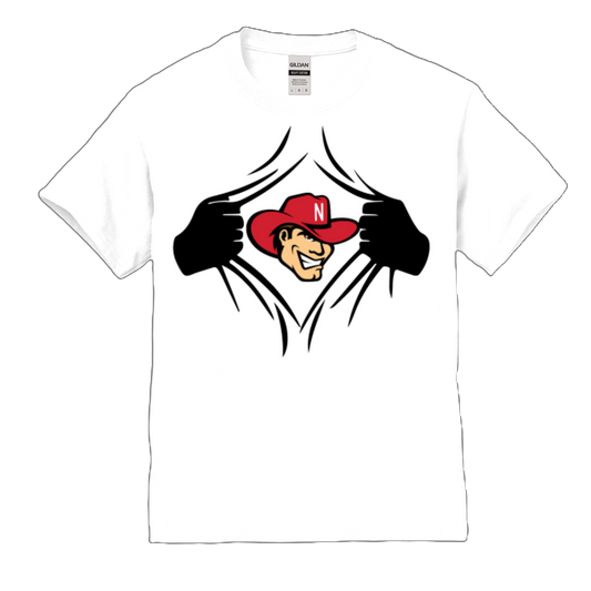 Nebraska Superhero Mascot Youth Tee