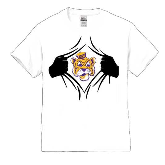 Louisiana Superhero Mascot Youth Tee